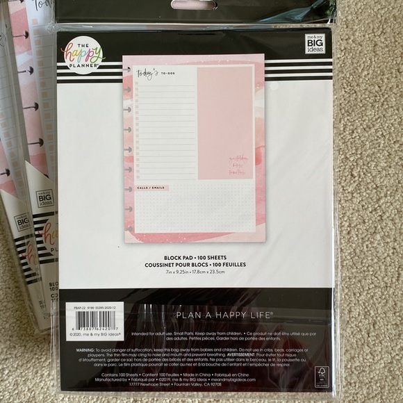NEW! The Happy Planner Biz Babe Classic Block Pad To-Do List (3 Pads 100 pgs ea) - Picture 3 of 3